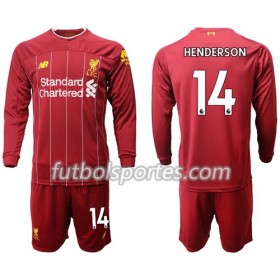 Camisetas Niños Liverpool Henderson 14 Primera Equipacion 2019/2020 Manga Larga